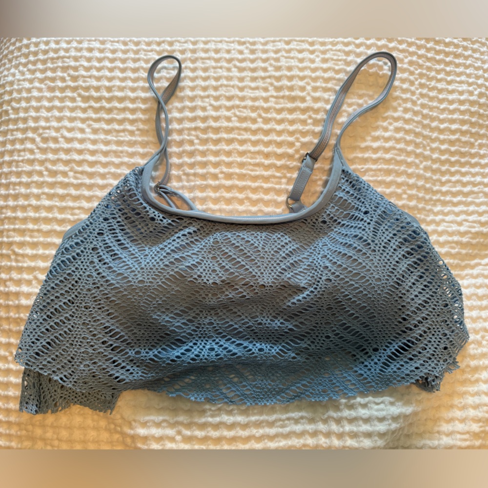 La Vie En Rose Aqua Bikini Top